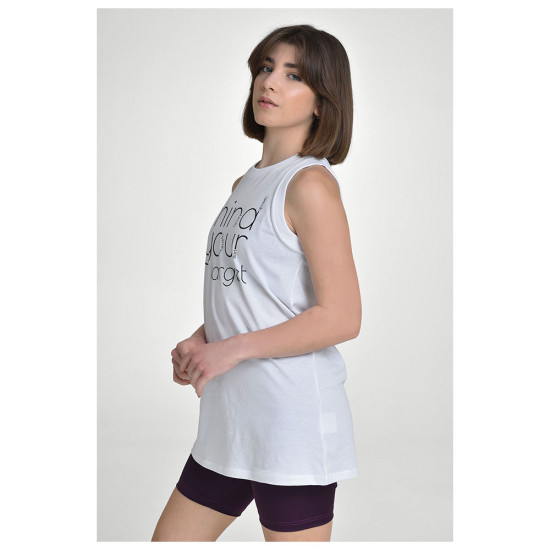 Target Γυναικεία αμάνικη μπλούζα Long Sleeveless Top Single Jersey "Mind" Target Γυναικεία αμάνικη μπλούζα Long Sleeveless Top Single Jersey "Mind"